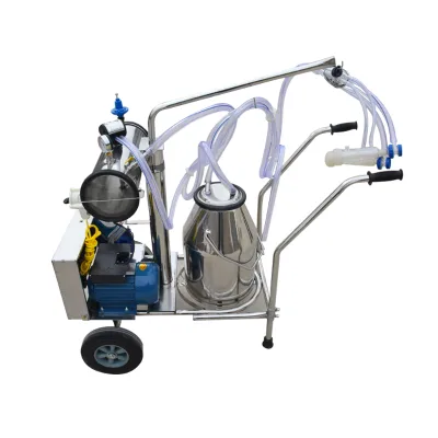 25L Cattle Sheep Portable Milking Machine of Piston Type Single Barrel