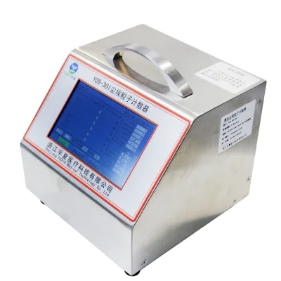 SUGOLD Laser Dust Particle Counter for Lab Use Built-in Printer DC Battery 0.3-10m Channels 2.83L/min Flow Rate 8 Hours