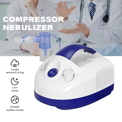Low Noise Compressor Nebulizer Compact Design Adjustable Mist Rate Built Handle Easy One Button Operation