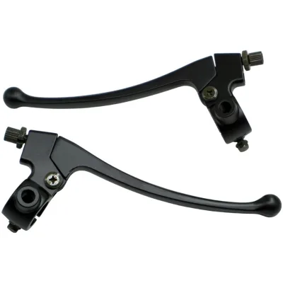 Universal 7/8" Motor Dirt Bike Front Handle Brake Clutch Levers with Mirror Holder
