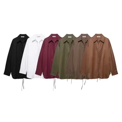 Spring Summer New European American Women's Fashion Casual All-Match Wool/Silk Blazer Lapel Long-Sleeved