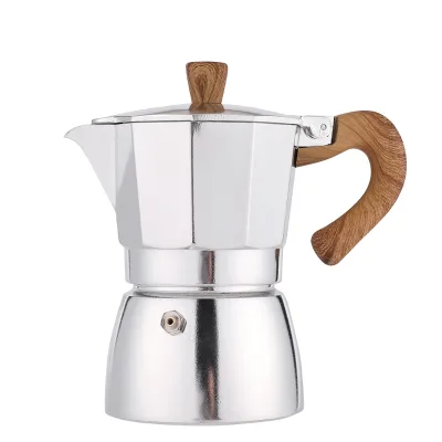Italian Classic 3-Cup Espresso Stovetop Moka Pot Portable Express Coffee Maker Percolator for Cuban Cafe Business Purpose