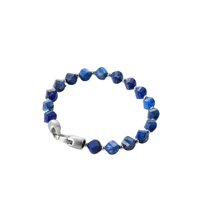 Fashion 8mm Diamond Cutting Natural Stone Various Gems Available Mixed With 316L Stainless Steel Rondelle Metal Clasp Bracelet