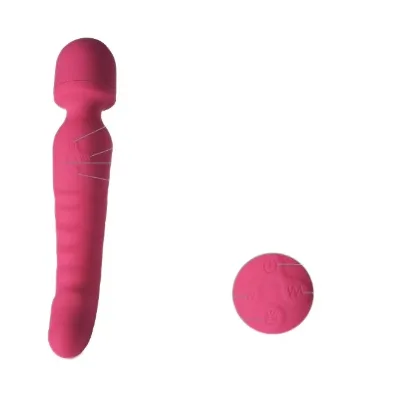 Dual-Head Silicone Massager USB Rechargeable Musical Function Back/Body Relief Foldable Design Powerful Double Motors