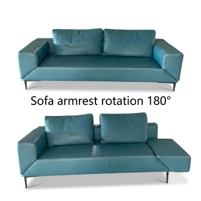 WH-1005 Manual Pedal Foot Release Sofa Armrest Flip Mechanism 180° Rotating Turntable for Convertible Sectional Sofa