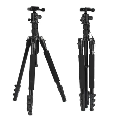 Camera Tripod Complete Tripods Ball Head Bubble Level Travel Tripod for DSLR Cameras Camcorder for Canon Nikon Sony