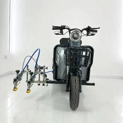 Road Marking Machine Hot Sale in Canada for Industry Use Speed Is 15km/h with Two Guns Line Striper