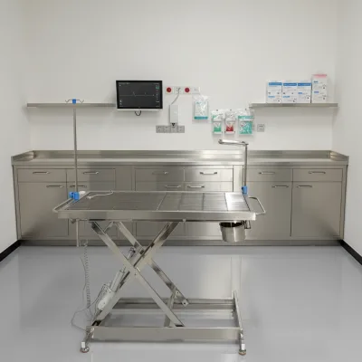 Factory Direct Pet Operating Table with Electrically Adjustable Side Certification