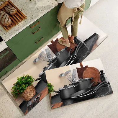 Hot Sale Customized Kitchen Combined Pattern Anti-slip Mat Used on Cookhouse Galley Floor