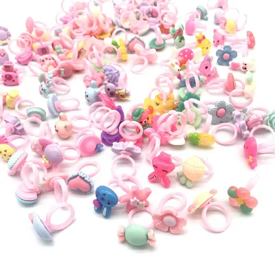 Wholesale QC QC542 Cartoon Rings Capsule Toy 2-3cm Plastic Cute Kawaii Vending Machine Toy for All Ages