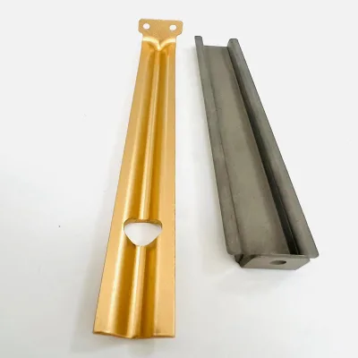 Custom CNC Aluminum T-Track Double-Cut Profile, Pre-Drilled, Sandblasting Anodized Finish for Woodworking & Furniture Hardware