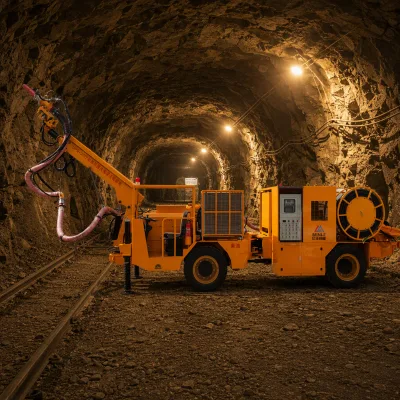 UPS-20ZT 2026 Hot Model Diesel Shotcrete Sprayer Articulated Steering 23.8km/h 14° Gradeability for Underground Mining
