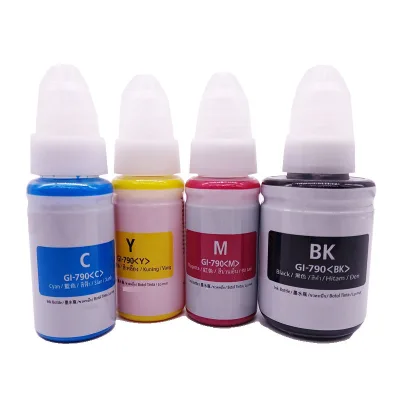 Top Quality GI790 Bottle Refill Dye Ink Kits Compatible for Canon G1000 G2100 G3100 G1100 G4100 G4200 Inkjet Printer Dye Ink