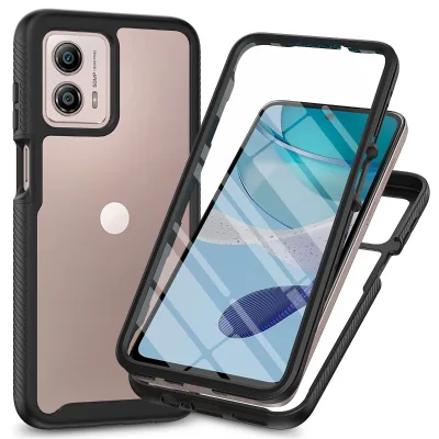 Best Selling for Motorola Moto G53 Built-in Screen Protector Full Body Hybrid Shockproof Phone Case