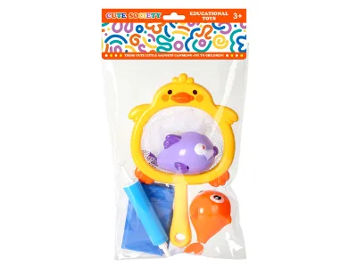 Outdoor Water Play Toy Set: Fish Catch + 2 Big Fish + Water Tray + Accessories