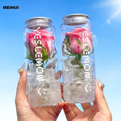 Pull-ring Plastic Bottles Fruit Juice Soda Water Plastic Ring-Pull Jar Pet Can