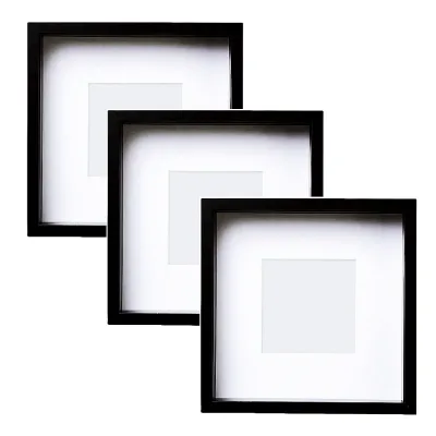 3D Shadow Box Photo Frame Wooden Small Photo Frame With 3cm Deep Luxury Tempered Glass 5" 6" 7" 8" A4 Diy Plant Leaf Specimen