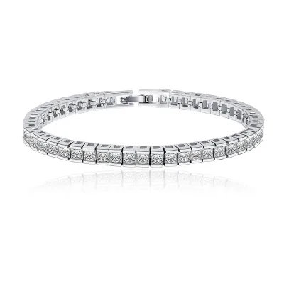 Wholesale Women Jewelry 4mm Zircon Bling Tennis Bracelet