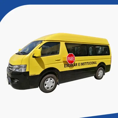 Yellow Foton View G7 School Bus Chinese School Buses for Children With Seat Belt