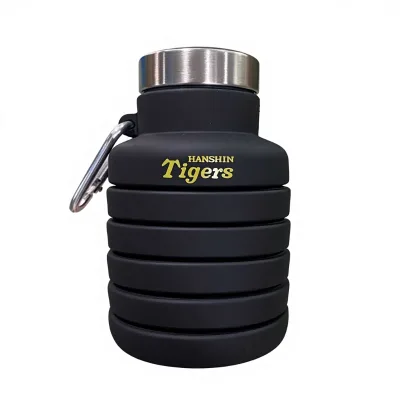 500ml Silicone Promotional Gifts Folding Compression Collapsible Water Bottle for Adults-Eco-Friendly Camping Use