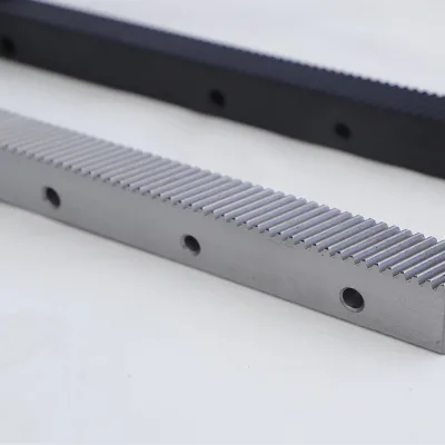 High Precision DIN6 Helical Tooth Rack and Pinion Set 1000mm Black Steel Spur Gear for CNC Laser Cutting Machine Linear Motion