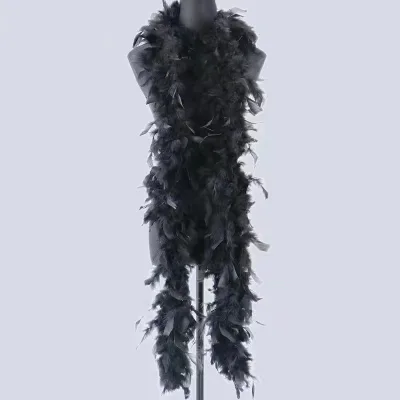 2 Meters 40 g Dyed Turkey Feather Boa for Carnival Party Decorations Crafts Clothing Accessories