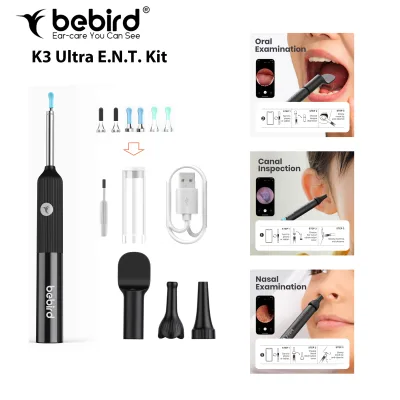 Bebird Factory Price K3 Ultra Wireless E.N.T Observation Set Visual Ear Removal Kit Pick Spoon on Youtube Tiktok