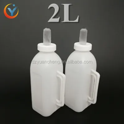 Feeding Bottles for Calf 2L Small Cattle Cow Thicken Plastic Feeding Device Milk Drinking Bottle Feeder Bowl Sheep