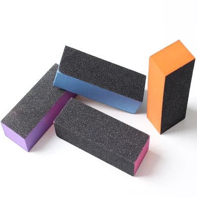 EVA Nail Sponge Tofu Cube Four-sided Grinding Shaping Nail File Nail Polish Nail Sandblasting Block Nail Polishing
