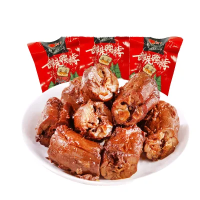 Duck Meat Spicy Flavor 48g Semi-Soft Hand-torn Duck Neck Ready-to-eat Meat Snacks 50 Pack in Bag
