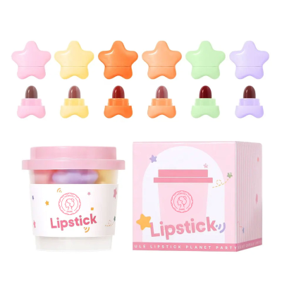 Perfect Private Label Customize Lipstick Lip Tint Liquid Lipstick Matte Waterproof Small Cute Star and Capsule Lipstick