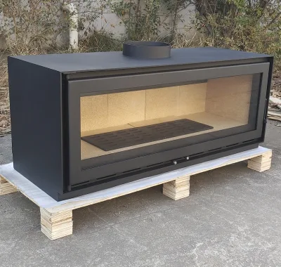 European Customized Size Large Wood Burning Inbiult Fireplace Indoor Firewood Stove Heater