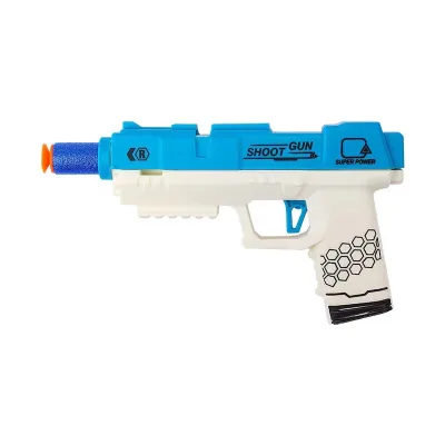 Kids Soft Bullet Toy Gun Plastic Shooting Blaster With Suction Cup Darts Outdoor Battle Game