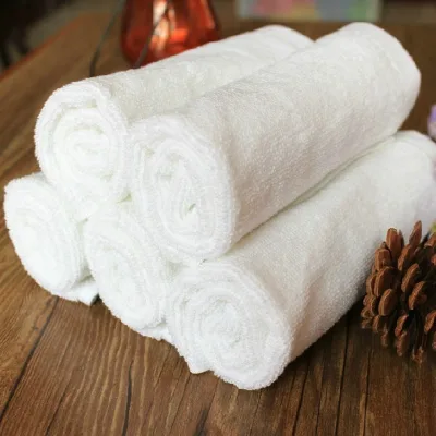 Wholesale 100 Cotton Personalized Plain White Cotton Hand Towel 20x20