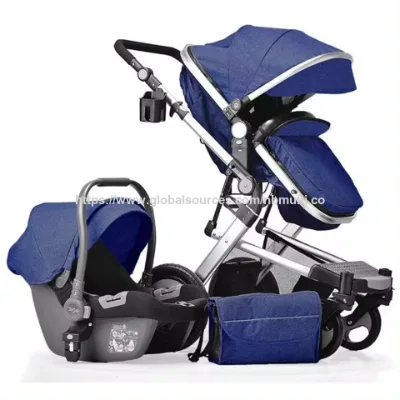 Wholesale high quality hot mom foldable pram luxury 3 in 1 Baby Stroller