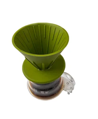 Silicone V6 Collapsible Drip Filter Coffee Filter Dripper Funnel