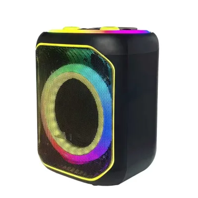 Single 8 Inch Media Party Speaker with 40W High Power RGB LED Lighting Plastic Cabinet