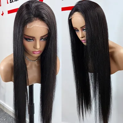 13x4 Perruqu Naturel Cheveux Glueless hd Lace Frontal Wig Vendors Human Hair with Pre Plucked Natural Hair for Black Women