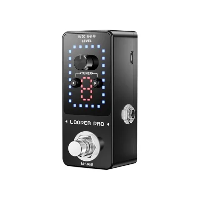 Guitar Looper Pro Effect Pedal Tone Drive and Color Controls Guitar Effect Pedal for Beginner