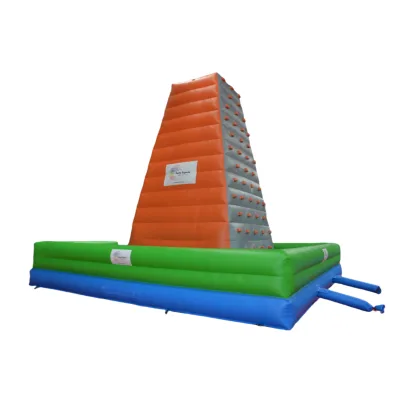 Inflatable Rock Climbing Mountain Climb Wall With Slide for Sports Activities