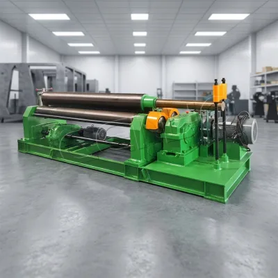 Solid Welded Frame Symmetrical 3 Roll Plate Rolling Machine Metal Sheet Roller for Steel Stainless Steel Aluminum Plate