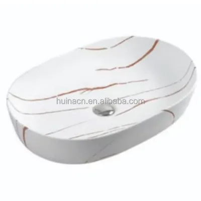 Ceramic Sink Bathroom Wash Basin for Design Luxury Cabinet Vanity Top Sink