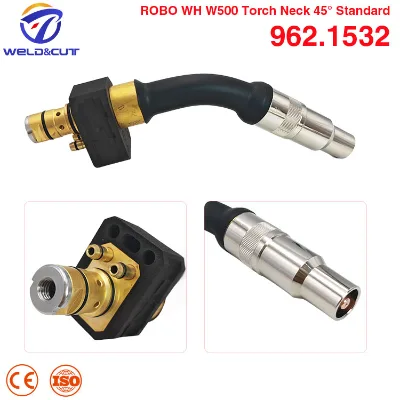 Binzel ROBO WH W500 Torch Neck 45° Standard 962.1532 Welding Accessories Replacement Assembly