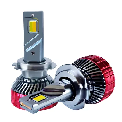Universal 120W 11000LM High-Power LED Headlights Double Copper H7 H4 Laser with 6000k 2 Color Temperatures H11 Fog Lamp for Cars