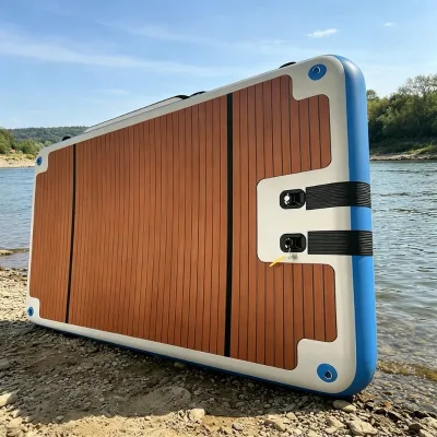 Luxury Inflatable Yacht Swim Platform Floating Island Water Mat Aufblasbare Schwimmende Plattform for Resort Beach Entertainment