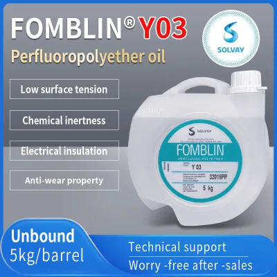 SL SOLVAY FOMBLIN Y03 Perfluropolyether Oil 5kg Chemical Inertness Electrical Insulation Anti-wear Property