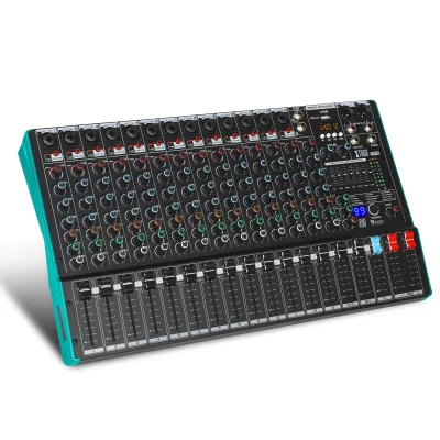 GPUB Customized Private Molds TS15 Professional 15 Channel 99DSP Audio Mixer USB MP3 Player Mixing Console