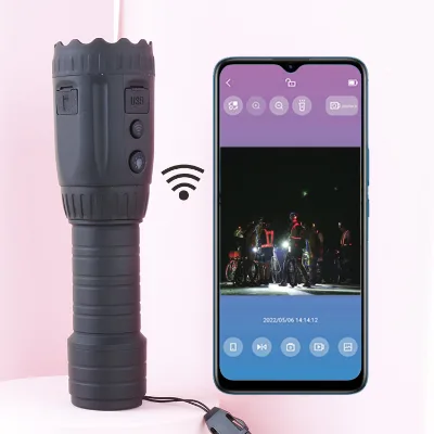 WIFI Flashlight Defenses With Camara Recorde Rechargeable Camping Hunting Flashlights Outdoor Equip