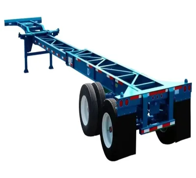 Brand New Double Deck Frame Container Trailer 40 45 48 Feet Container Pull-out Bracket Trailer