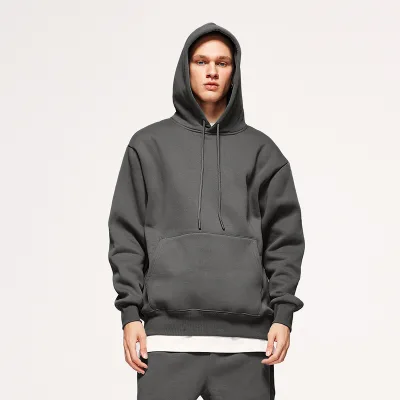 QUICKSHOW 350 GSM Fleece Hoodie Men Streetwear Oversized Hoodies Unisex Heavy Weight Hoodie